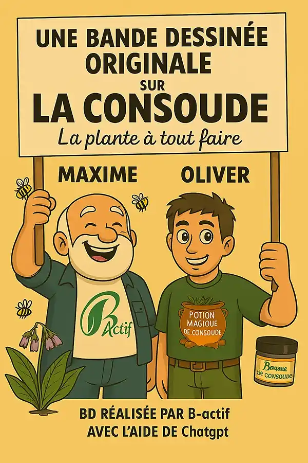 Maxime Morvan, Interview, page de couverture de la BD, 2 personnages en vert, tenant une banderole, titre de la BD, fond jaune